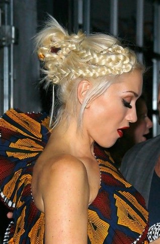 Braided Blond Topknot - Braided Updo