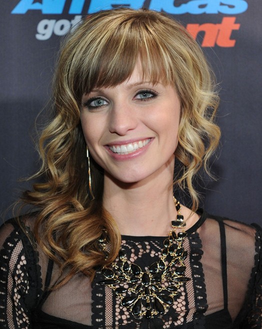 Cami Bradley Long Hairstyles: 2014 Curly Wavy Hairstyles for Bangs
