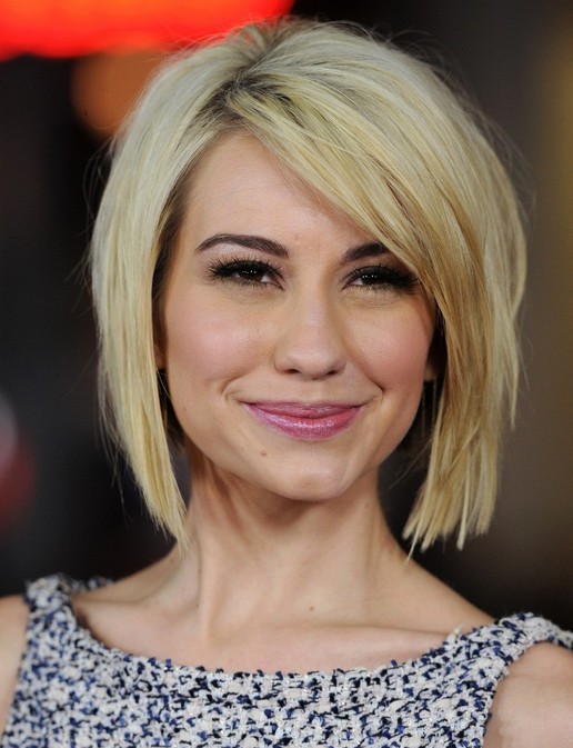 Chelsea Kane's Short Hairstyles: Blunt Bob with Side Bangs