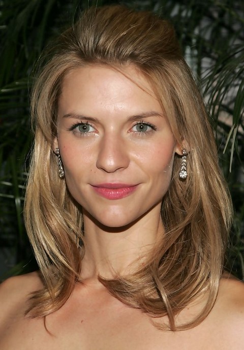 Claire Danes Hairstyles: Adorable Half-up Half-down Hairstyle