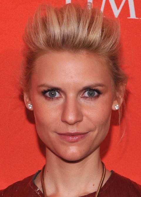 Claire Danes Hairstyles: Trendy Bobby Pinned Updo