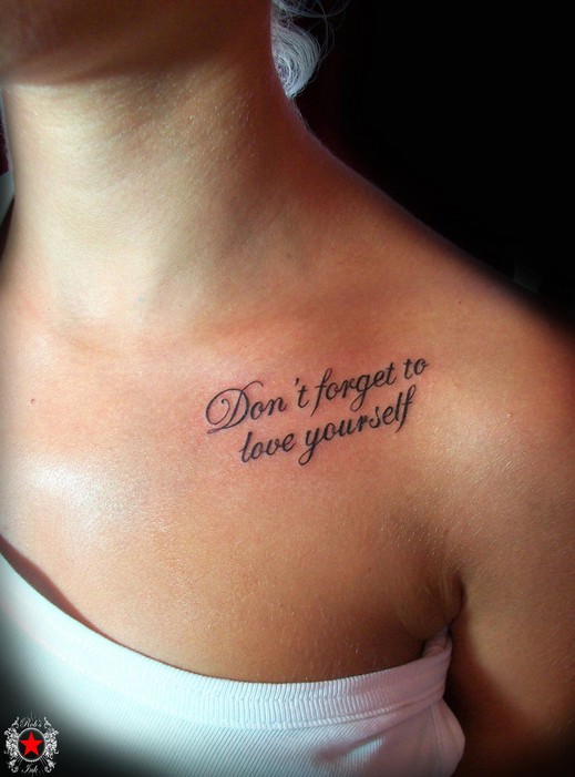 Cute Quote Tattoo by Robert-Greg-Voulgari