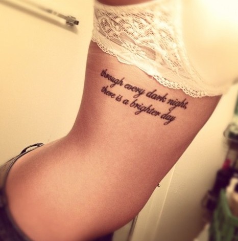 Small Quote Tattoo Tumblr