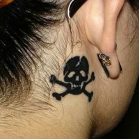 Female Skull Tattoo Design