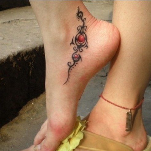 Foot Tattoo Designs for Girls