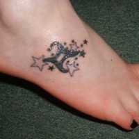 Gemini Tattoos on Foot