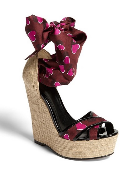 Gucci'Carolina' Print Espadrille Wedge Sandal