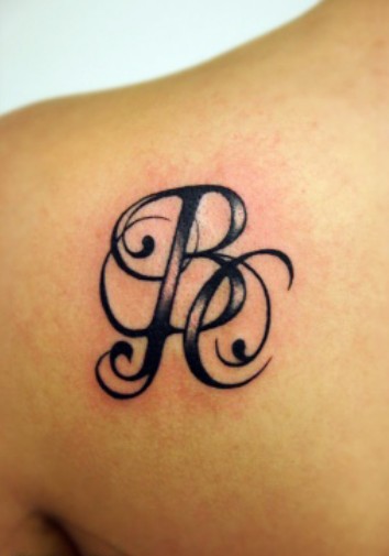 Initials And Names Tattoo Design