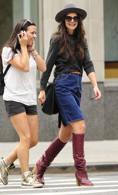 Katie Holmes' Knee High Boots