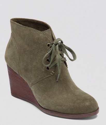 Lucky Brand Wedge Booties – Lace Up