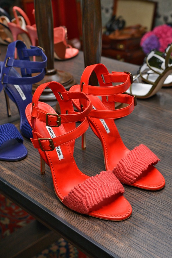 Manolo Blahnik Red Summer Shoes