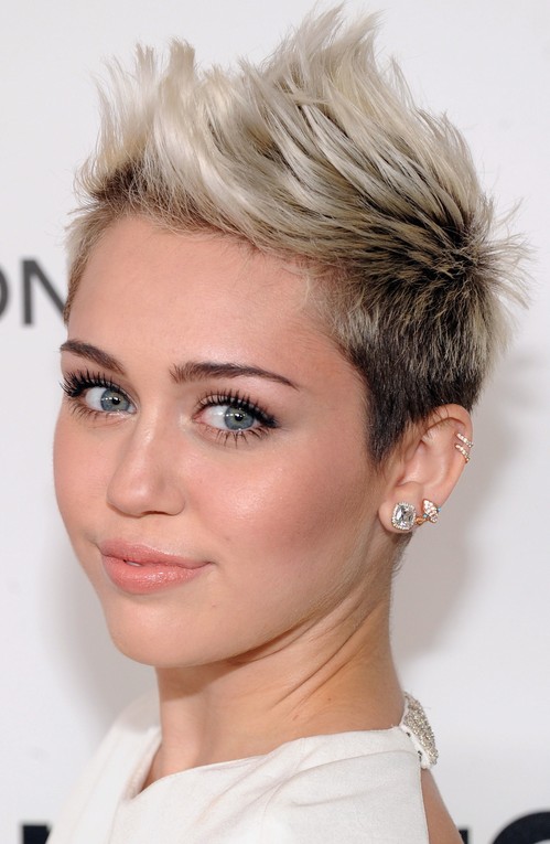 Miley Cyrus Pompadour & Quiff Hairstyles