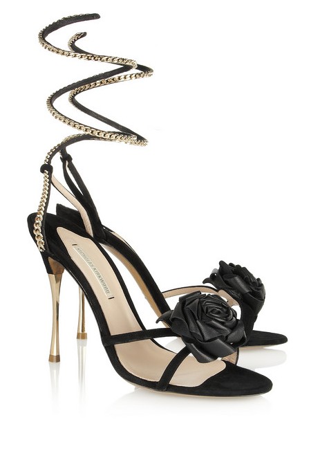 NICHLOAS KIRKWOOD Rose-embellished suede sandals