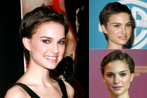 Natalie Portman's Short hairstyles
