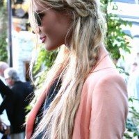 Paris Hilton Hairstyles: Messy Braided Hairstyle