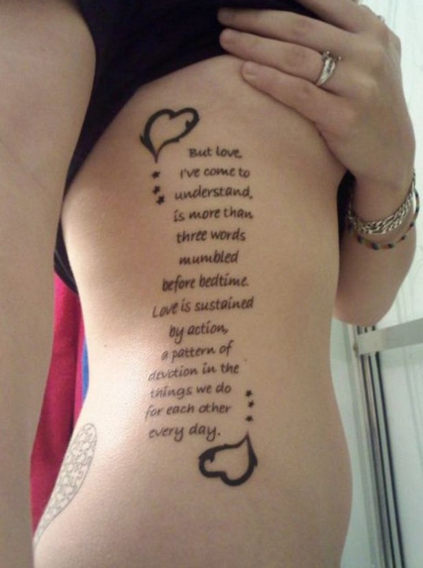 Rib Tattoos for Girls