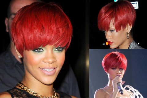 Rihanna-Short hairstyles