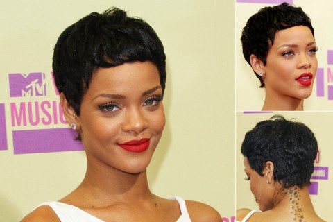 Rihanna's short hairstyles