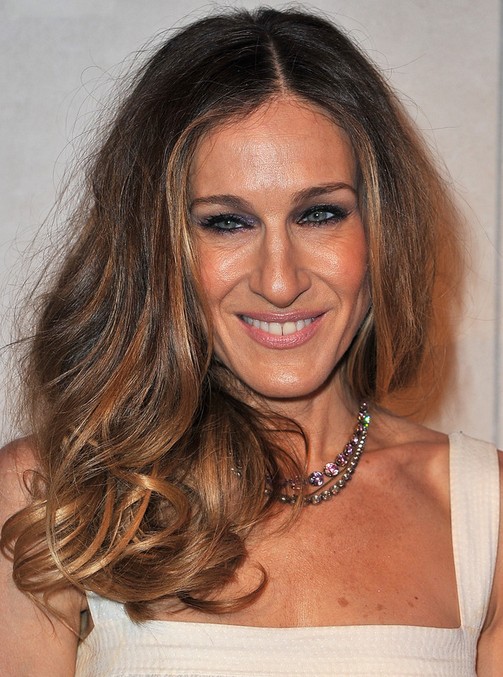 Sarah Jessica Parker Long Hairstyle: Big Curls for Party