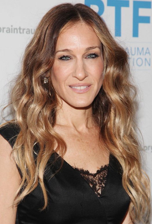 Sarah Jessica Parker Long Hairstyle: Haircut with Long Side Part