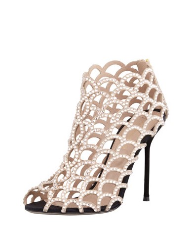 Sergio Rossi Caged Crystal Bootie