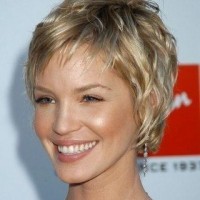 Short Blond Curly Hairstyle