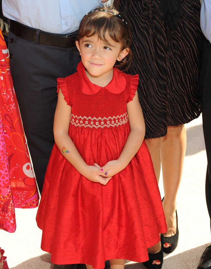 Valentina Paloma Pinault Pretty Red Baby Doll Dress