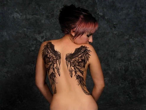 Angel Tattoos Designs: Girl Back Tattoos Ideas