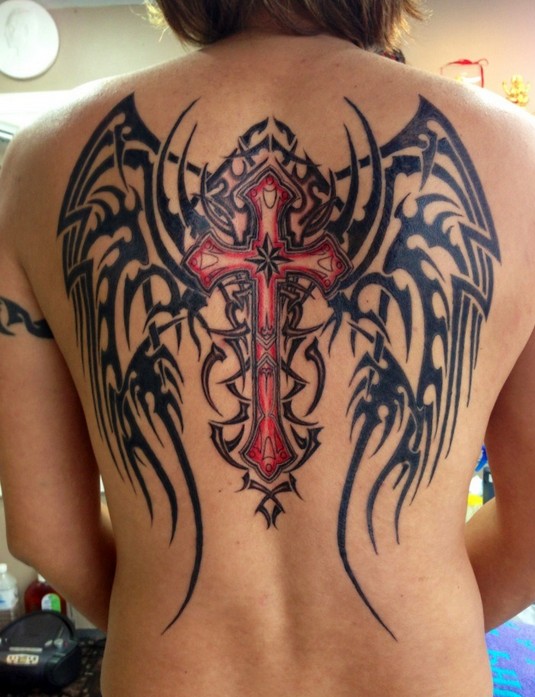 Angel Tattoos Designs: Wing Tattoos on Back