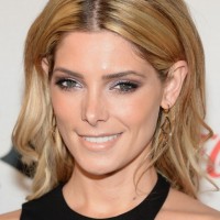Ashley Greene Medium Hair style: 2014 Center Part