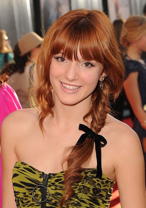 Bella Thorne Long Hairstyle: Red Braid