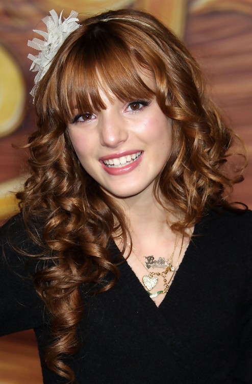 Bella Thorne Long Hairstyle: Uneven Curls