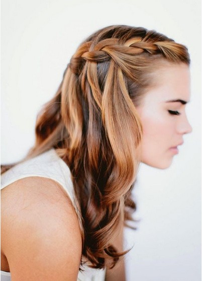 Braided Hairstyles for 2014 - Waterfall Braid for Ombre Hair