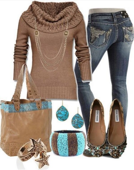 Browns Outfit, Ethnic Styled Accessories