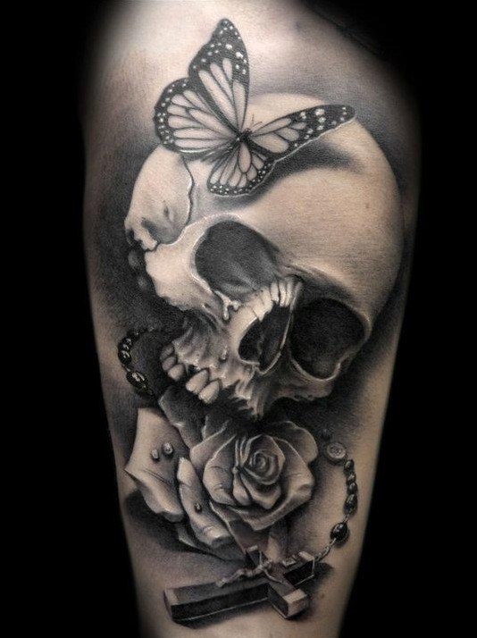 Skull Tattoos For Women On Arm