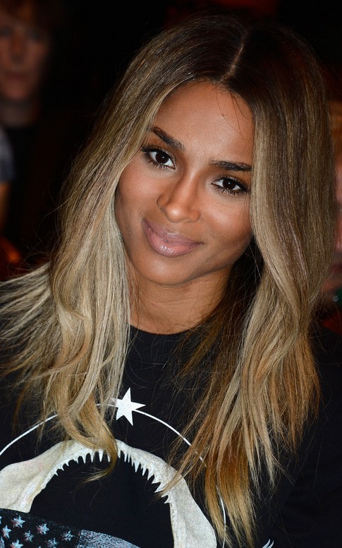 Ciara Long Hairstyle: Side Parting