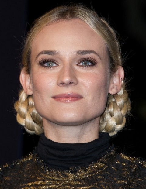 Diane Kruger Hairstyles: Gorgeous Braided Hairstyle