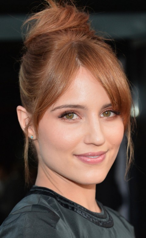 Dianna Agron Hairstyles: Adorable Hair Knot