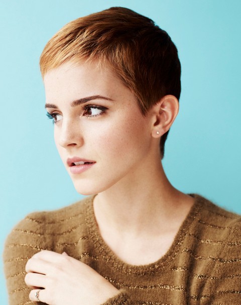 Emma Watson Short Hairstyle: Funny Hair