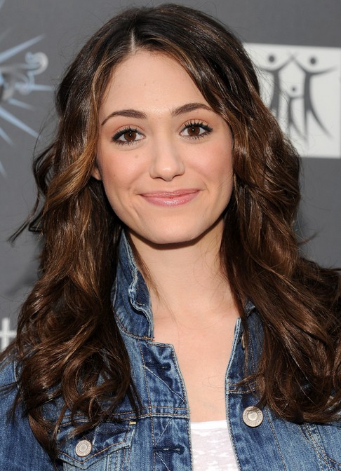 Emmy Rossum Long Hairstyle: Curls for Thick Hair