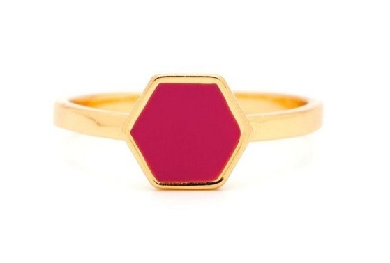 Gorjana Griffin Sunset Hexagon Ring, Gold