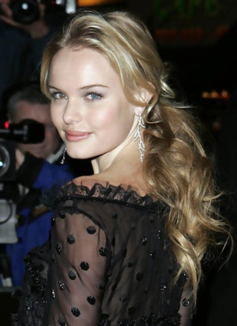 Kate Bosworth Long Hairstyle: Half Up Half Down