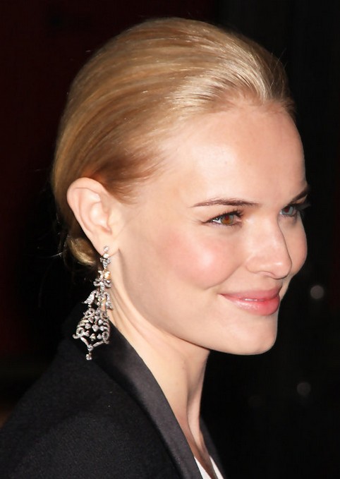 Kate Bosworth Updo Hairstyle: Chignon for Sleek Hair