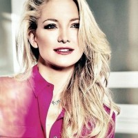 Kate Hudson Hairstyles: 2014 Voguish Side-swept Curls