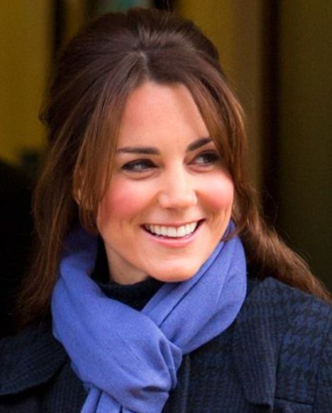 Kate Middleton Hairstyles: Cute Half-up Half-down Hairstyle