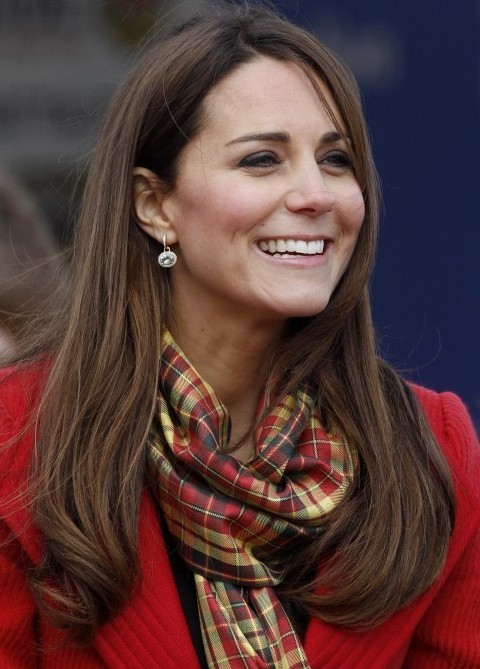Kate Middleton Hairstyles: Long Straight Haircut