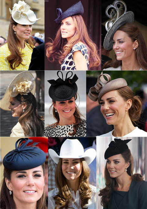 Kate Middleton Hairstyles with Hats