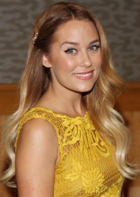 Lauren Conrad Hairstyles: Partially Pinned Curls