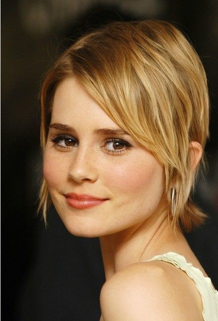 Layered Ombre Hairstyle for Short Hair 2014