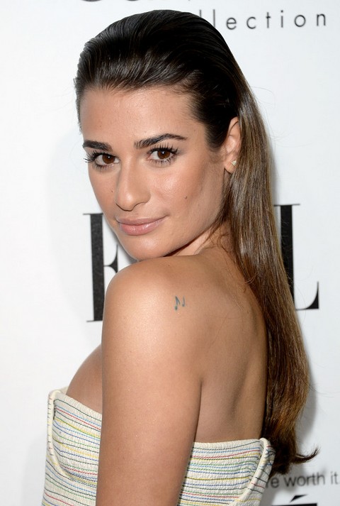 Lea Michele Hairstyles: Trendy Half-up Half-down Hairstyle